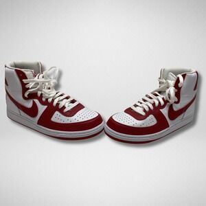 Nike Terminator High White Red Men's 10.5 FJ4454-100 Retro Basketball Shoes
